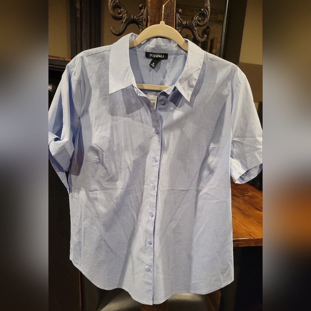 Roz and Ali button up work blouse xl